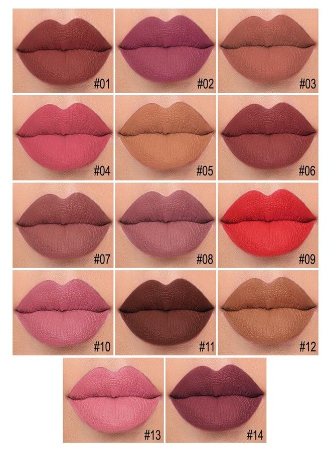 evpct Longwear Liquid Lip Liner Stain Marker Pen Long Lasting Waterproof, Dark Red Brown Lips Marker Stain Matte Semi Permanent 24 Hour Lip Liner and Lipstick Combo, Color Stay Lipliner Stains peel off 11 - Image 3